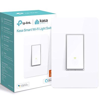 Kasa Smart Light Switch by TP-Link (HS200) - In-Wall Installation, Single Pole, Neutral Wire Required, 2.4GHz WiFi Light Switch Works with Alexa and Google Assistant, Not Dimmer Switch, No Hub Required, UL Certified, 1-Pack $14.99 (Reg $22.99)