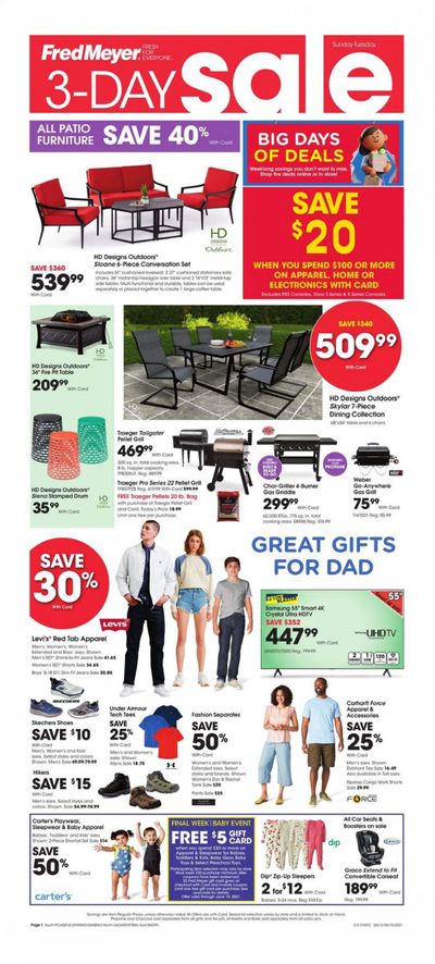 Fred Meyer (DC, DE, NJ, NY, PA, VA) Weekly Ad Flyer June 13 to June 15