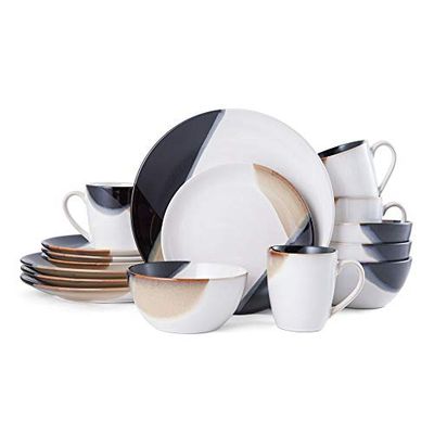Gourmet Basics by Mikasa Caden 16-Piece Dinnerware Set, Service for 4 - ,Assorted $84.99 (Reg $100.49)