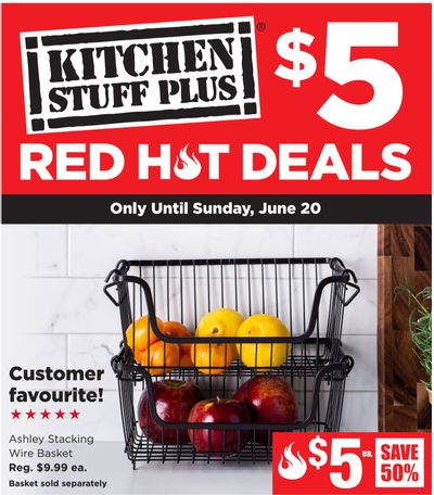 Kitchen Stuff Plus Canada Red Hot Sale: $5 Deals, Save 66% on 4 Pc. Ice Cold Glass Mason Drinking Jar Set + More Offers