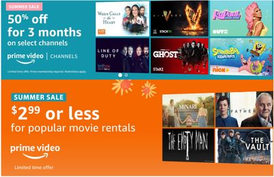 Amazon Canada Prime Video Summer Sale: Save 50% off Select Prime Video Channels