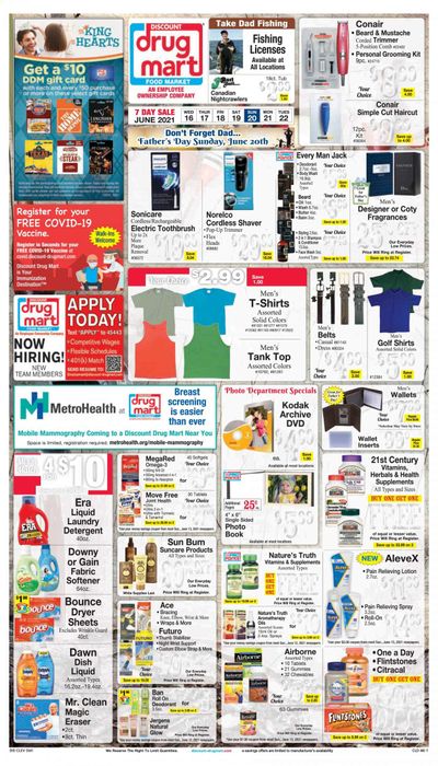 Discount Drug Mart (OH) Weekly Ad Flyer June 16 to June 22