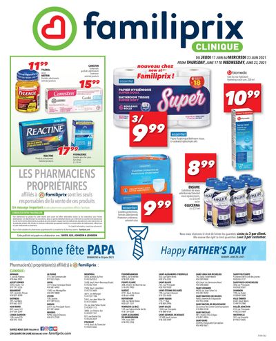 Familiprix Clinique Flyer June 17 to 23