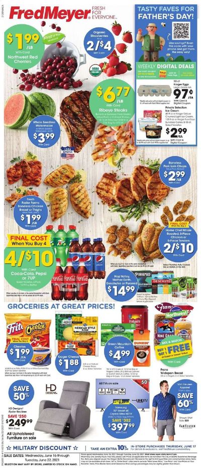 Fred Meyer (DC, DE, NJ, NY, PA, VA) Weekly Ad Flyer June 16 to June 22