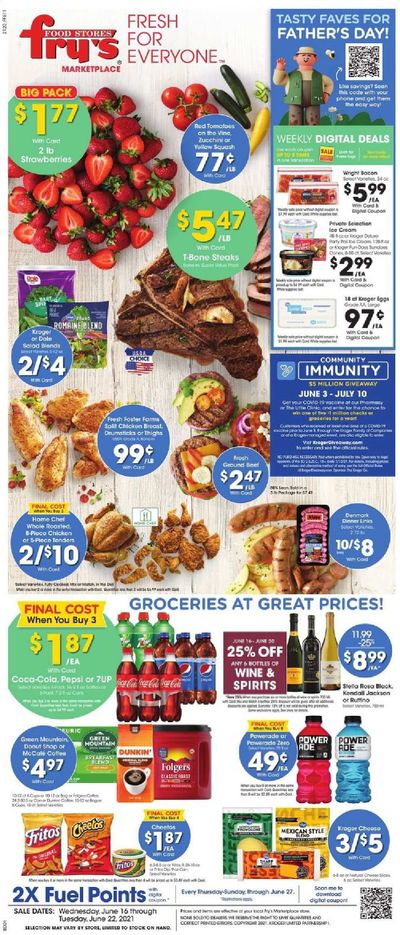 Fry’s (AZ) Weekly Ad Flyer June 16 to June 22 Fry’s (AZ) Weekly Ad Flyer June 16 to June 22