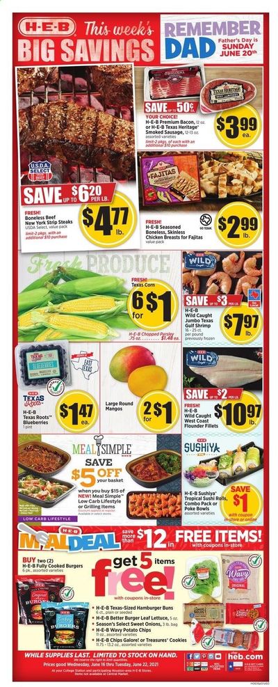 H-E-B (TX) Weekly Ad Flyer June 16 to June 22