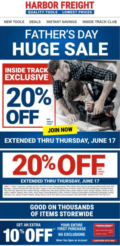 Harbor Freight Weekly Ad Flyer June 14 to June 17