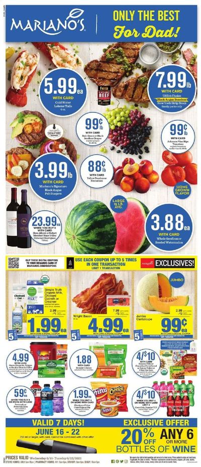 Mariano’s Weekly Ad Flyer June 16 to June 22