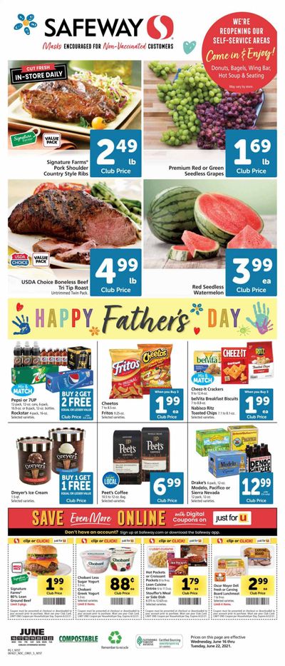 Safeway (AZ, CA, CO, HI, MD, NE, OR, VA, WA) Weekly Ad Flyer June 16 to June 22