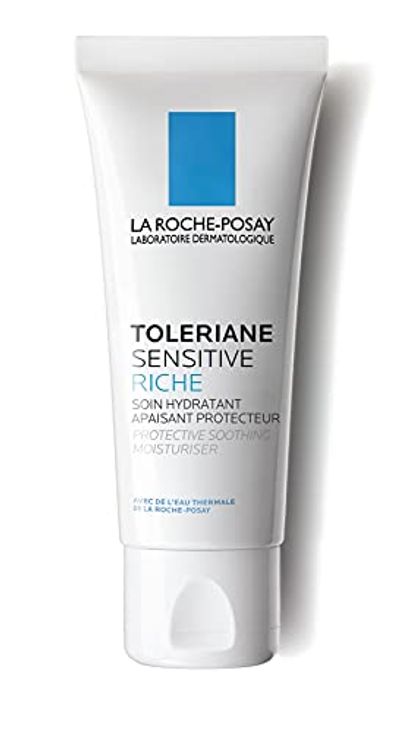 La Roche-Posay Face Moisturizer, Toleriane Sensitive Rich Face Cream for Dry Skin with Glycerin and Ceramides, Suitable for Sensitive Skin, 40 ML $22.1 (Reg $26.00) La Roche-Posay Face Moisturizer, Toleriane Sensitive Rich Face Cream for Dry Skin with Glycerin and Ceramides, Suitable for Sensitive Skin, 40 ML $22.1 (Reg $26.00)