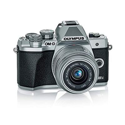 Olympus OM-D E-M10 Mark IIIs Silver Body with Silver M.Zuiko Digital 14-42mm F3.5-5.6 IIR Lens (V207111SU000) $631.49 (Reg $661.57)