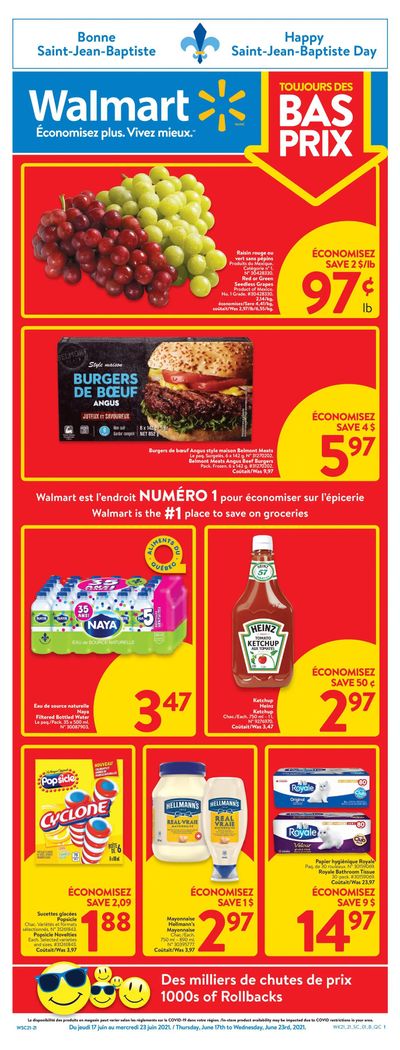 Walmart (QC) Flyer June 17 to 23