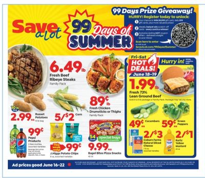 Save a Lot Weekly Ad Flyer June 16 to June 22