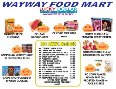 WayWay Food Mart Flyer October 18 to 24
