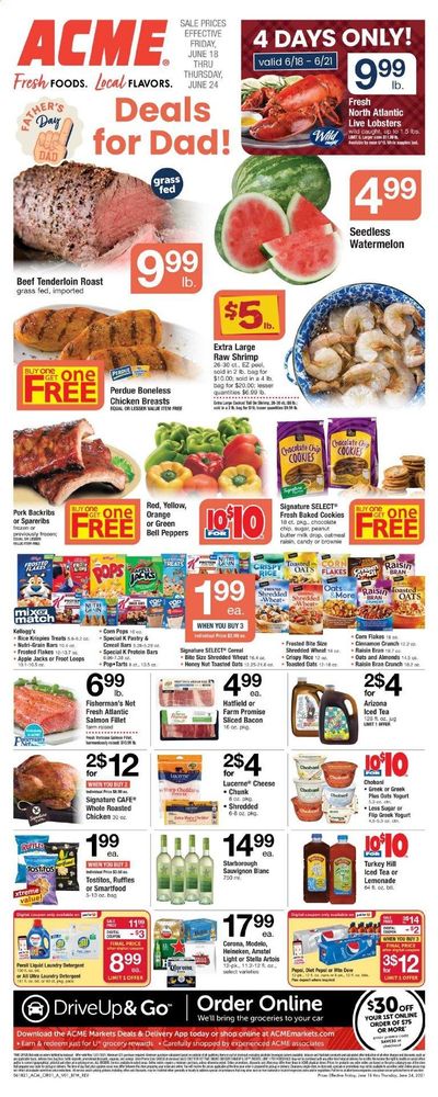 ACME (DE, NJ, NY, PA) Weekly Ad Flyer June 18 to June 24