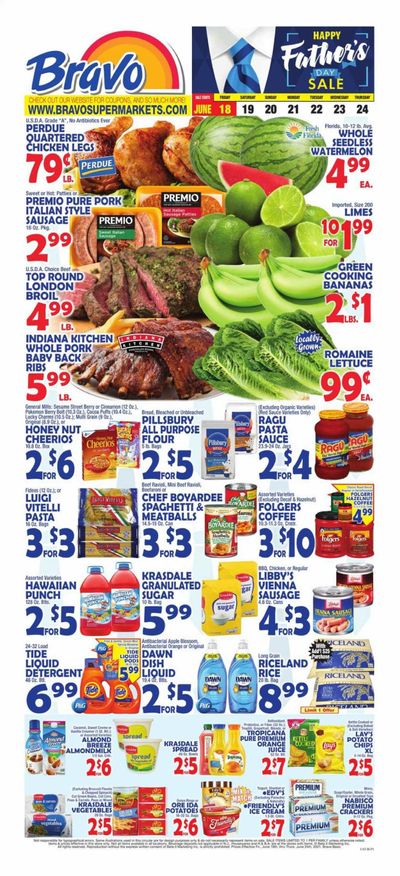 Bravo Supermarkets (CT, FL, MA, NJ, NY, PA) Weekly Ad Flyer June 18 to June 24