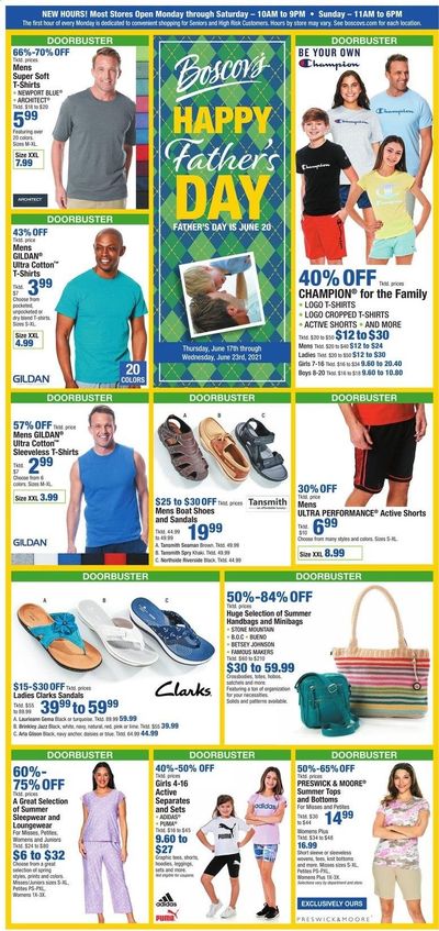 Boscov's (CT, DE, MD, NJ, NY, PA) Weekly Ad Flyer June 17 to June 23