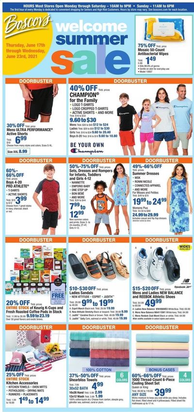 Boscov's (CT, DE, MD, NJ, NY, PA) Weekly Ad Flyer June 17 to June 23