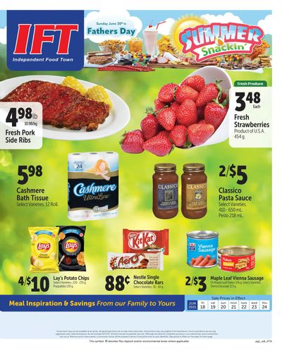 IFT Independent Food Town Flyer June 18 to 24