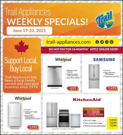 Trail Appliances (AB & SK) Flyer June 17 to 23