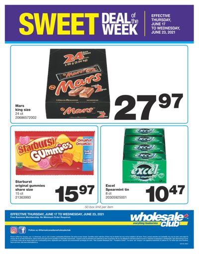 Wholesale Club Sweet Deal of the Week Flyer June 17 to 23