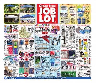 Ocean State Job Lot (CT, MA, ME, NH, NJ, NY, RI) Weekly Ad Flyer June 17 to June 23