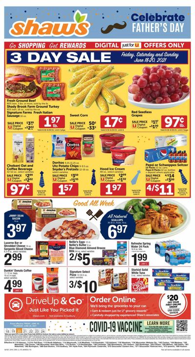 Shaw’s (MA, ME, NH, RI, VT) Weekly Ad Flyer June 18 to June 24