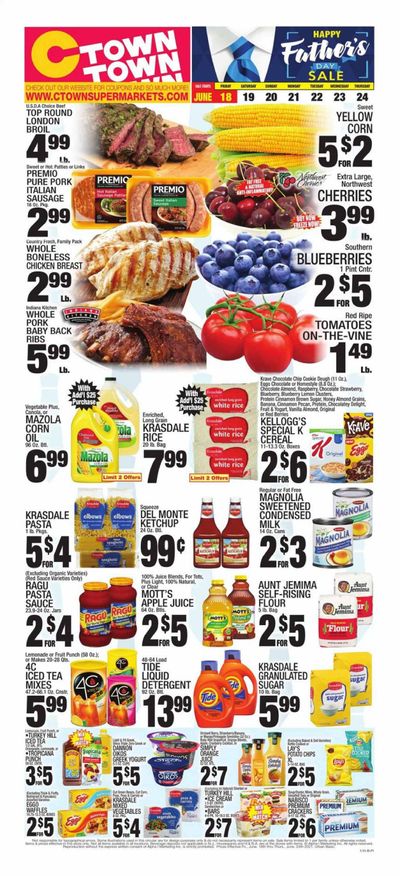 C-Town (CT, FL, MA, NJ, NY, PA) Weekly Ad Flyer June 18 to June 24