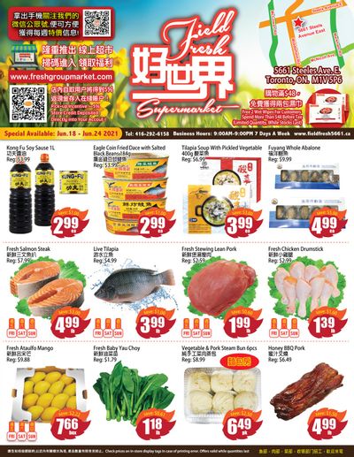 Field Fresh Supermarket Flyer June 18 to 24