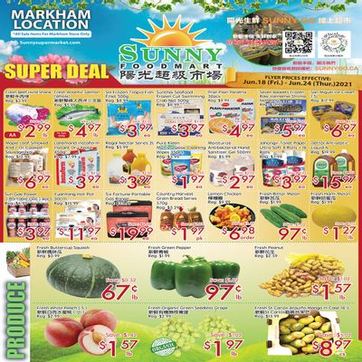 Sunny Foodmart (Markham) Flyer June 18 to 24
