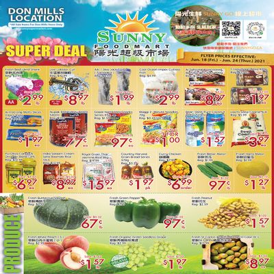 Sunny Foodmart (Don Mills) Flyer June 18 to 24