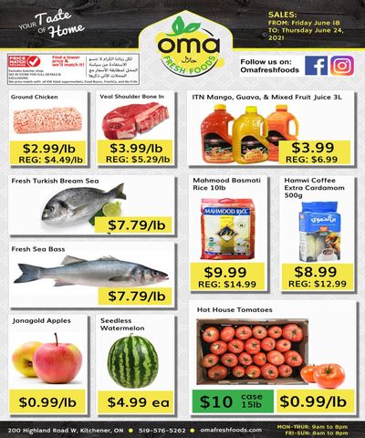 Oma Fresh Foods Flyer June 18 to 24