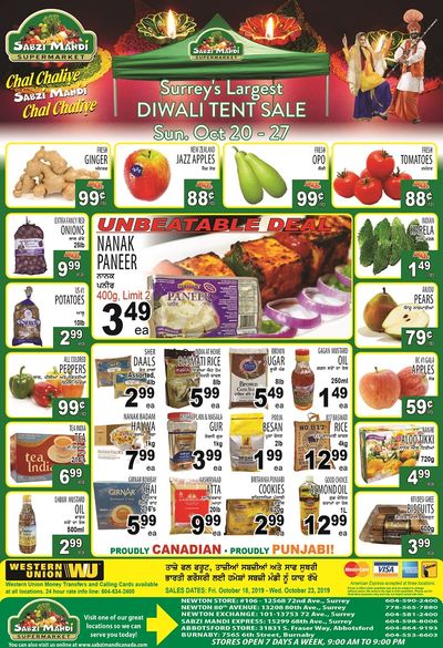 Sabzi Mandi Supermarket Flyer October 18 to 23