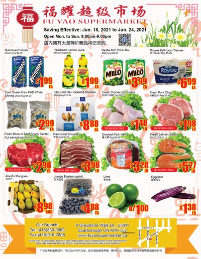 Fu Yao Supermarket Flyer June 18 to 24