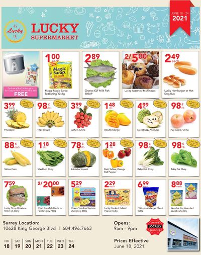 Lucky Supermarket (Surrey) Flyer June 18 to 24
