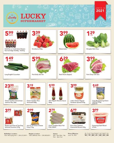 Lucky Supermarket (Winnipeg) Flyer June 18 to 24
