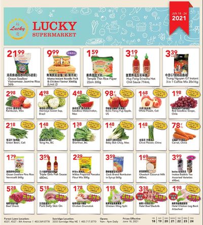 Lucky Supermarket (Calgary) Flyer June 18 to 24