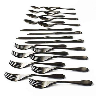 Knork Black Matte Titanium Coated Stainless 20-Piece Set $151.99 (Reg $203.50) Knork Black Matte Titanium Coated Stainless 20-Piece Set $151.99 (Reg $203.50)