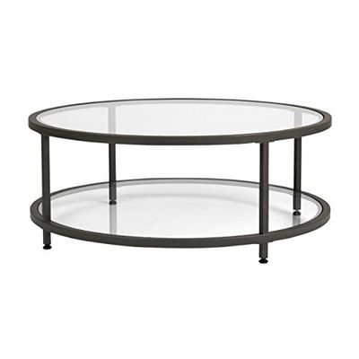 Studio Designs Home 71003 Camber Round Coffee Table in Pewter with Clear Glass $238.4 (Reg $343.46) Studio Designs Home 71003 Camber Round Coffee Table in Pewter with Clear Glass $238.4 (Reg $343.46)