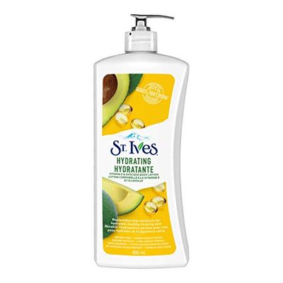 St. Ives Hydrating Body Lotion for hydrated, healthy-looking skin Vitamin E & Avocado paraben-free 600 ml $2.97 (Reg $3.98)