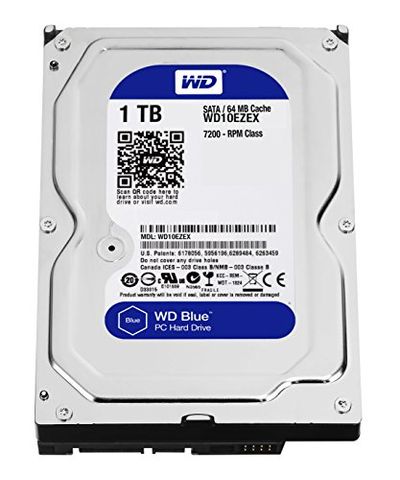 WD Blue 1TB PC Hard Drive - 7200 RPM Class, SATA 6 Gb/s, 64 MB Cache, 3.5" - WD10EZEX $44.99 (Reg $49.99)
