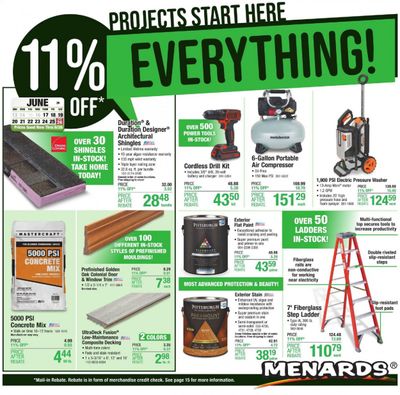 Menards Weekly Ad Flyer June 17 to June 26