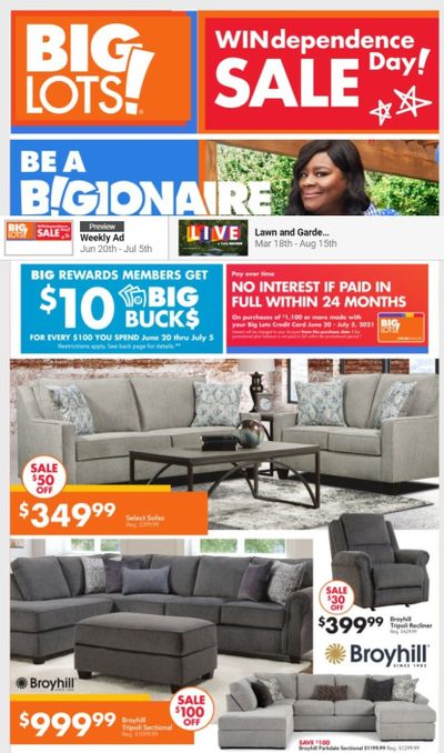 Big Lots Weekly Ad Flyer June 20 to July 5