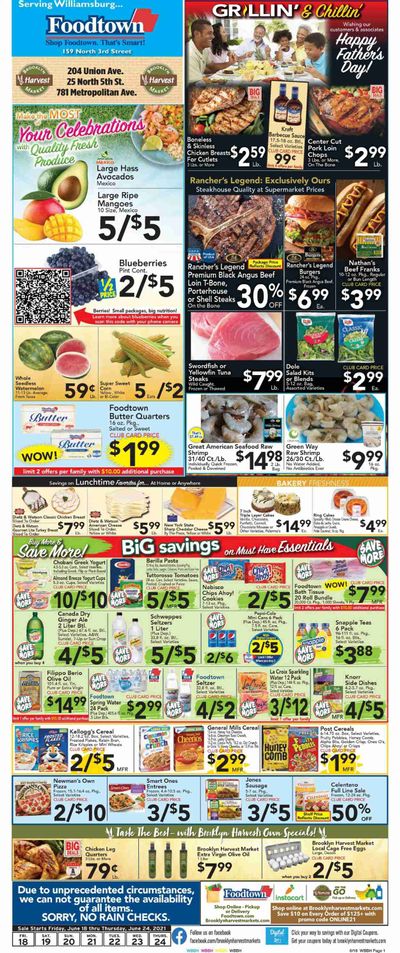 Foodtown (NJ, NY, PA) Weekly Ad Flyer June 18 to June 24