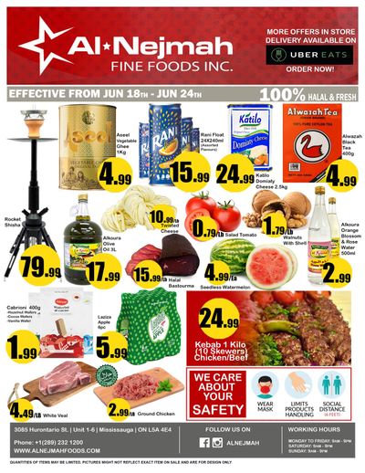 Alnejmah Fine Foods Inc. Flyer June 18 to 24