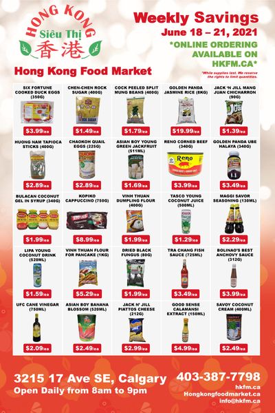 Hong Kong Food Market Flyer June 18 to 21