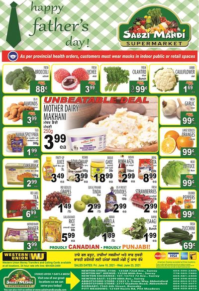 Sabzi Mandi Supermarket Flyer June 18 to 23