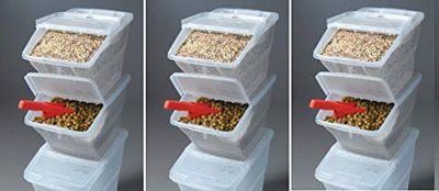 WTM CBCL-24 Stackable Bins with Hinged Lids, 24-Quart, Pack of 3 $45.49 (Reg $69.80)