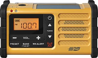 Sangean MMR-88 AM/FM/Weather, Alert Emergency Radio, Solar/Hand Crank/USB/Flashlight, Siren, Smartphone Charger $60.3 (Reg $77.39)