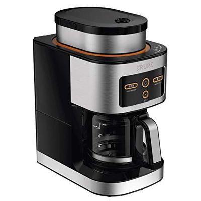 KRUPS KM550D50 Personal Café Grind Drip Maker Coffee Grinder, 4 Cups, Silver $119.95 (Reg $161.64)